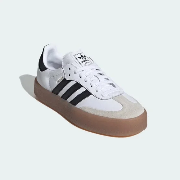 adidas‎ Sambae White Black Gum JI1349 Women's Size 8.5 New Platform - Picture 6 of 9